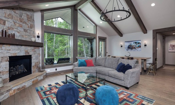 Whitefish Apartment | Lakeview Escape l Luxury Home #3 w/Sauna, Fireplace & Large Private Deck