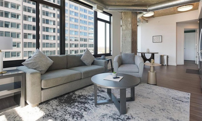 Baileys Crossroads Apartment | Landing | Stylish 2BD, Game Room, Gym