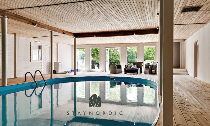 Onslunda Ski Chalet | Large and beautifully decorated pool house on Österlen | SE01010