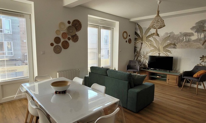 Bray-Dunes Apartment | Large, cosy apartment 40 m from the sea