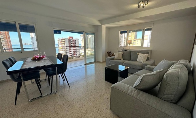 Rincon de Loix Apartment | Large holiday apartment with large terrace on the Costa Blanca (4+1 -250 to sea)