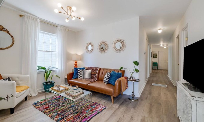 Beach Institute House | Large Home in Victorian District Near Forsyth Park, Heated Pool Access