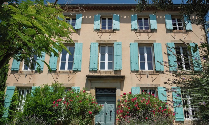 Villegailhenc House | Large luxury group accommodation, 30 guests, 16 bedrooms, heated pool & hot tub