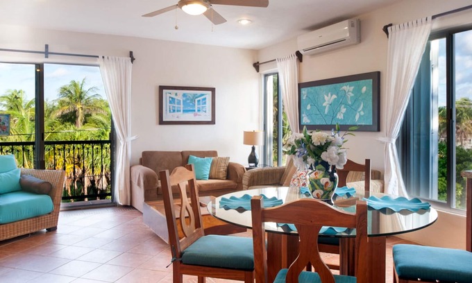 Puerto Morelos Apartment | Large modern 3rd floor apartment, fresh breeze, huge deck overlooking pool