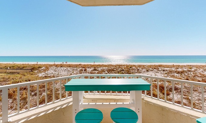 Holiday Isle Condo | Large, open unit, gulf views, Close to shopping & dining