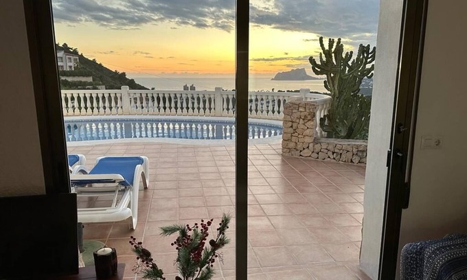 Arnella Villa | Large Spacious Private Villa, Suntrap, Sea and Mountain views, near Beach