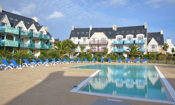 Guilvinec Apartment | LARGE T4 3 * SEA VIEW ENTIRELY EQUIPPED - SEASIDE - SWIMMING POOL SECURE