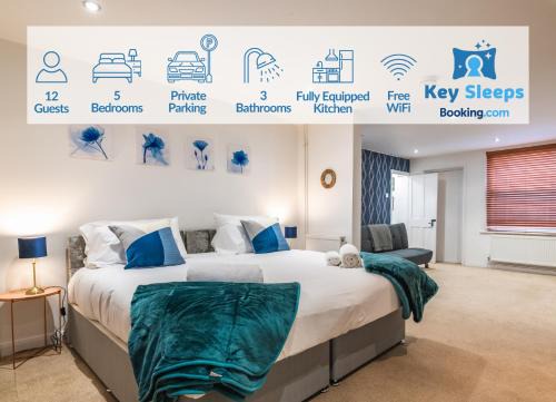 Northampton Apartment | LARGE Town Centre Townhouse for Work and Leisure inc Private Parking