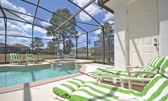 Windwood Bay House | Large villa with games room, private pool and spa near Champions Gate