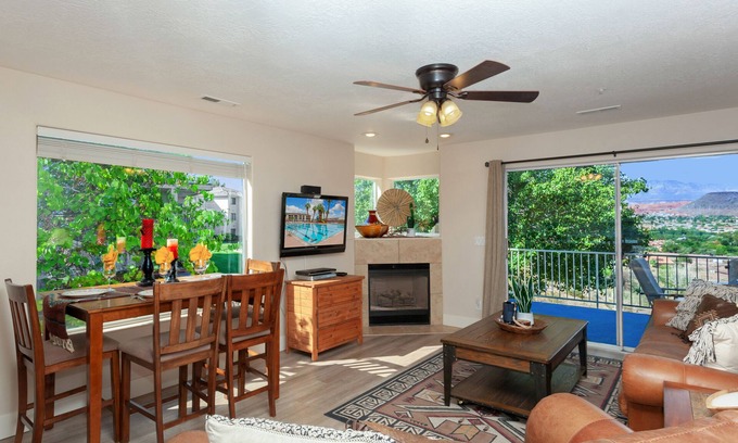 St. George Condo | Las Palmas 605 | Newly Renovated home with BBQ Grill, and a Beautiful Resort Pool and Spa!