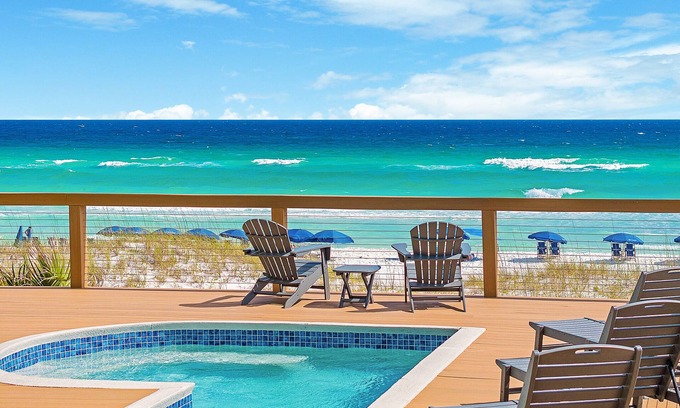 Crystal Beach House | Latitudes|Private Beach Access|Gulf Front Home|Private Pool & Private Beach