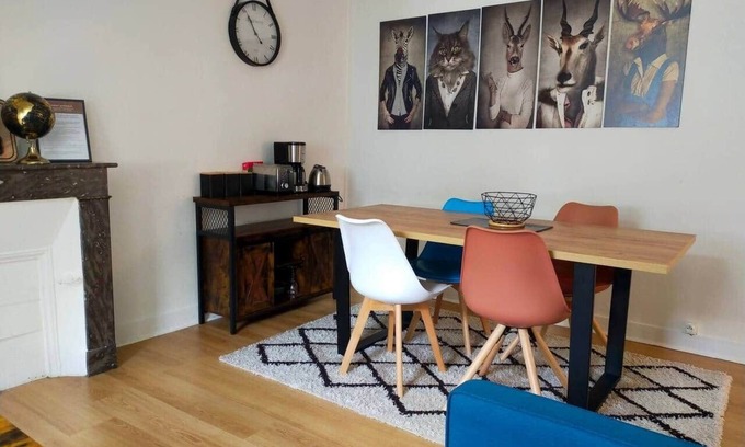 Miroir - Batignolles Apartment | "Le Ciel de Leboindre" 2bed station & center Free Park