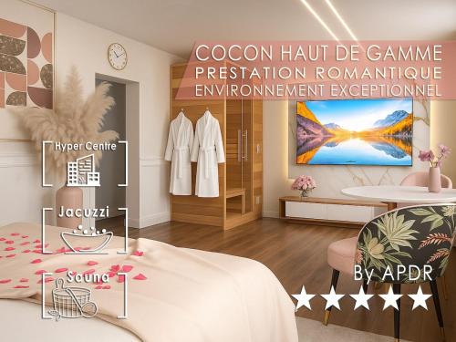 Centre Ville Apartment | Le Cocon Diamant Jacuzzi & Sauna