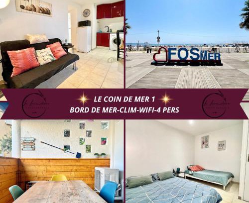 Fos-sur-Mer Apartment | Le Coin de Mer 1 - Bord de mer, CLIM, WIFI, 4 pers