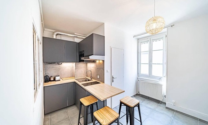 Part Dieu - Bir Hakeim Apartment | Le Rize- charmant 4 pers-Part dieu