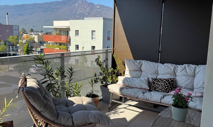 Aix-les-Bains Apartment | Le Secret des Collines - South facing balcony