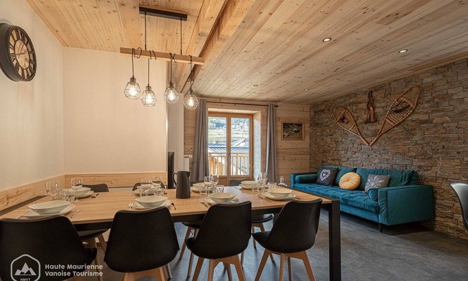 Termignon Apartment | Le Temps Suspendu - "Anémone" Charming apartment - 8 people