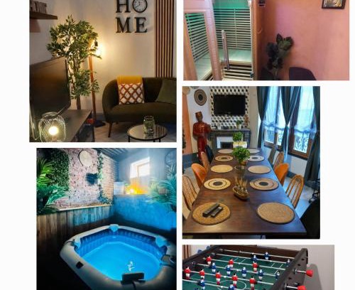 Epernay Apartment | Les Loges Du Théatre 160m2 PRIVÉ 14 personnes MAX tout équipé a 200m de l'AVENUE DE CHAMPAGNE et toutes commodités DEGUSTATION CHAMPAGNE OFFERTE jacuzzi sauna jeux velos EMPLACEMENT EXCEPTIONNEL et CHIC
