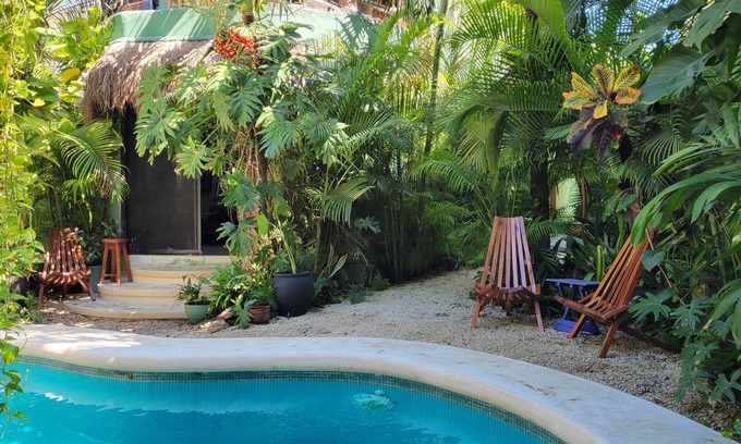 La Veleta Apartment | Live surrounded by lush gardens safely in the hottest area of Tulum!