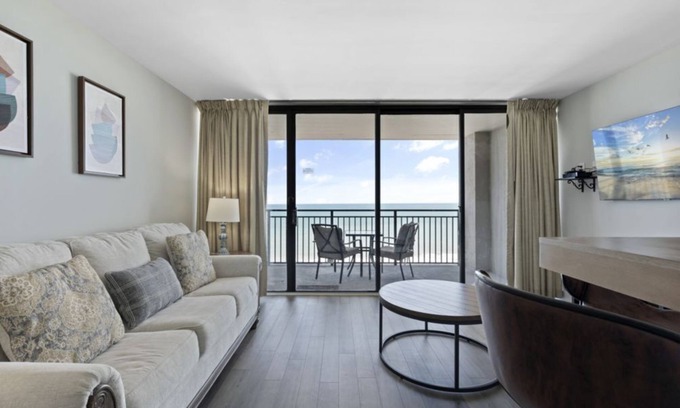 Myrtle Beach Condo | Lively Views from the balcony at Ocean Forest Plaza