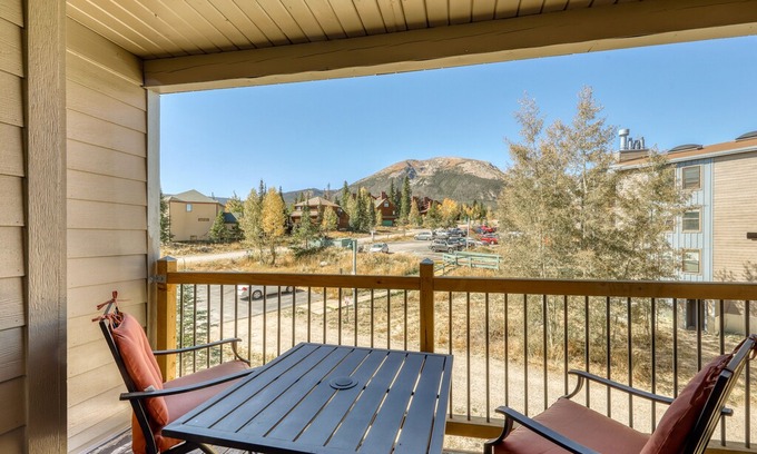 Wildernest Condo | Lofted mountain condo w/ great view & shared hot tub/pool/gym/game room/sauna!