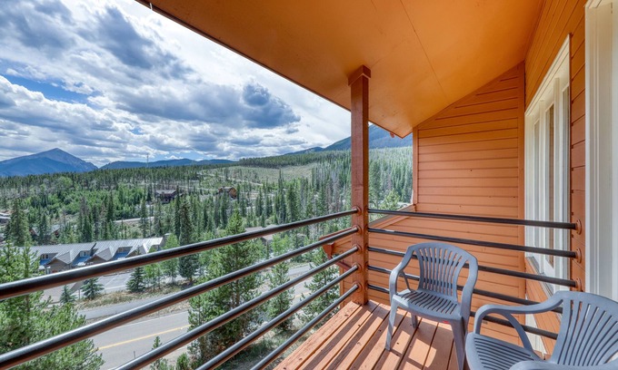 Wildernest Condo | Lofty condo with beautiful mountain & lake views plus wood fireplace