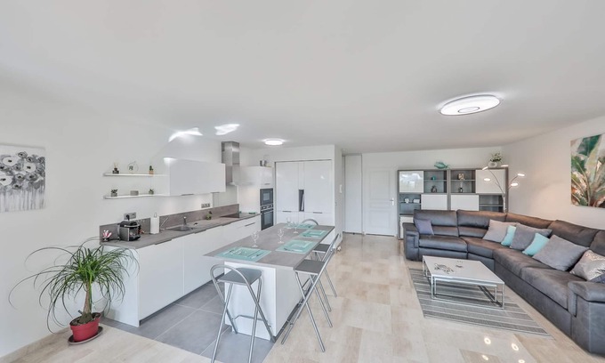Fabron Apartment | Logement EN Copropriete Piscine Nice Cote D'azur