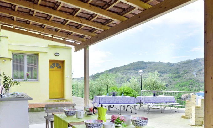 Pantasina Apartment | Lovely apartment for 6 guests with pool, TV, patio, pets allowed and panoramic view