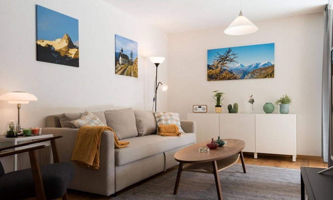 Saas-Balen Apartment | Lovely apartment for 3 guests with WIFI, TV, balcony and pets allowed