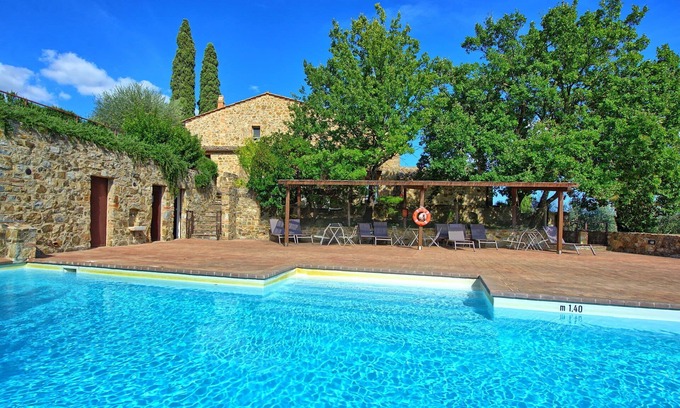 Montalcino Apartment | Lovely apartment for 3 guests with A/C, pool, TV, pets allowed and panoramic view