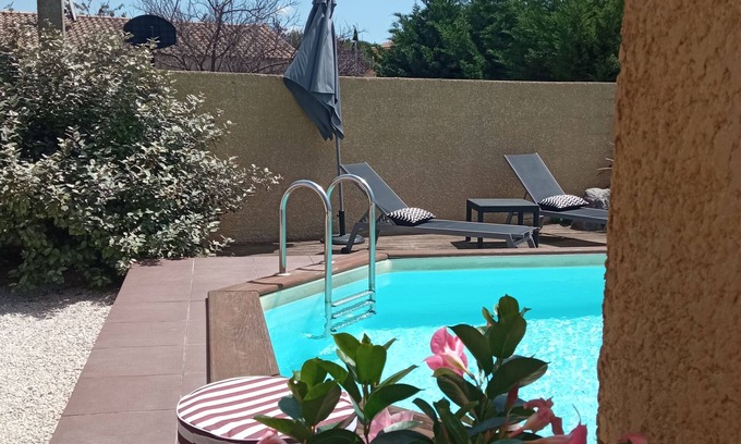 Lieuran-les-Beziers House | Lovely villa, swimming pool, 23 km from the sea.