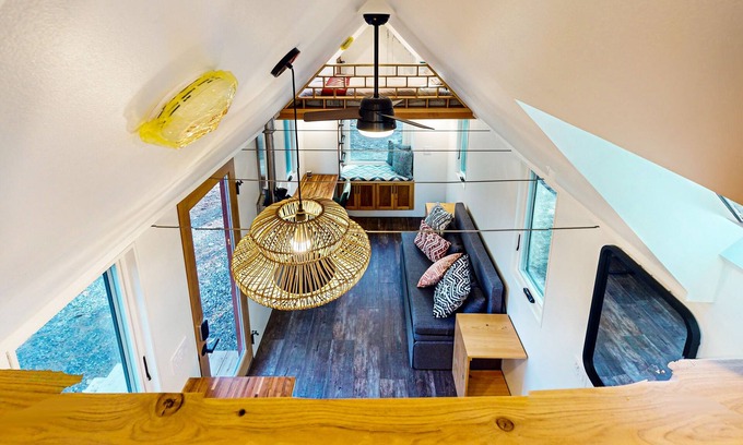 Gardiner Apartment | Lovingly crafted tiny home with wood stove, grill, & serene views