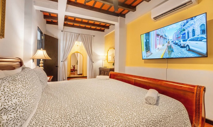 Old San Juan Apartment | Lux Penthouse~King Beds, Prime Location, Balconies, Fast WiFi, ACs in Every Room