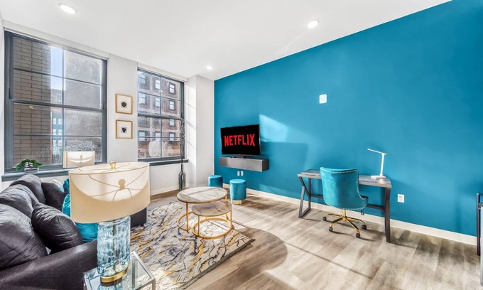 Gateway District Apartment | Luxe Flat w/Heated Pool & Sauna Gym Heart of DT