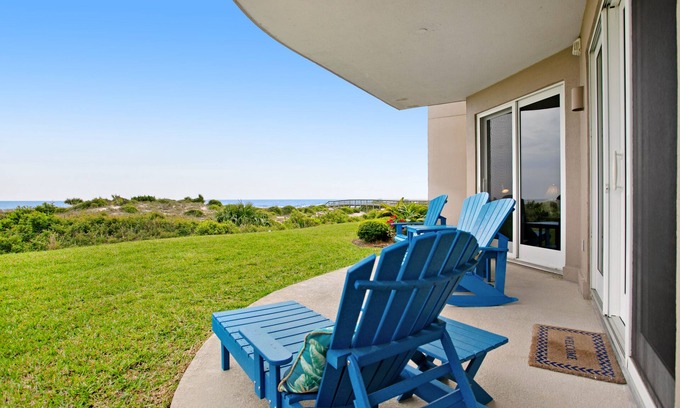 Amelia City Condo | Luxe, Updated, Oceanfront Condo with Ground-Floor Patio, WiFi & Shared Pool