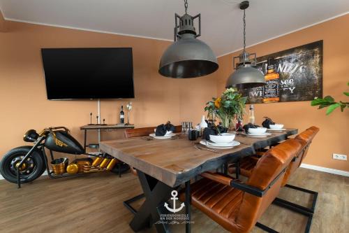 Osterhever House | Luxuriöses Ferienhaus Route 66 mit Sauna und Whirlwanne