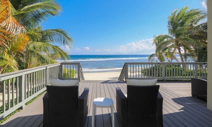 Bodden Town House | Luxurious 2 Bdr Beachfront Villa - Coral Beach House - Excellent Cayman value!
