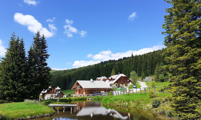 Lachtal Cabin | Luxurious log cabin in a secluded location with direct access to the ski slope
