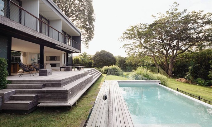 Ewingsdale House | Luxurious modern family home w/pool & spacious gardens, 7 minutes to the beach!