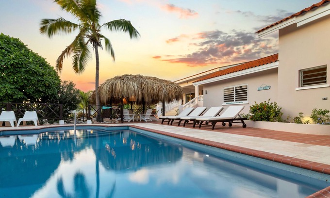 Kralendijk Villa | Luxurious, Spacious, Private Villa with Magna Pool & Magnificent Tropical Garden