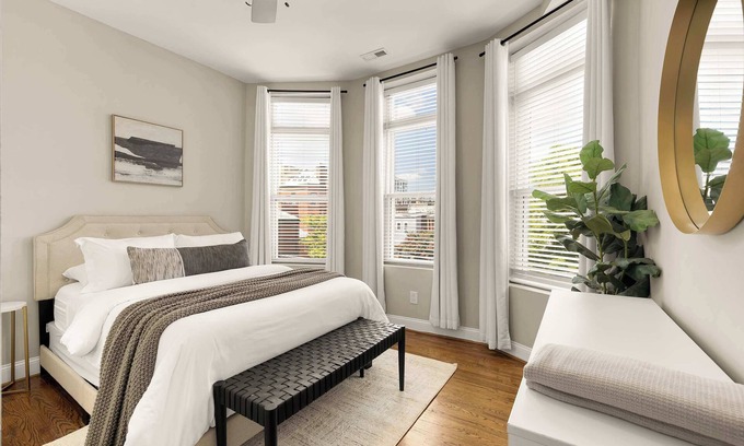 Pleasant Plains Apartment | Luxury 3BR+Parking | Heart of DC | Steps to Metro