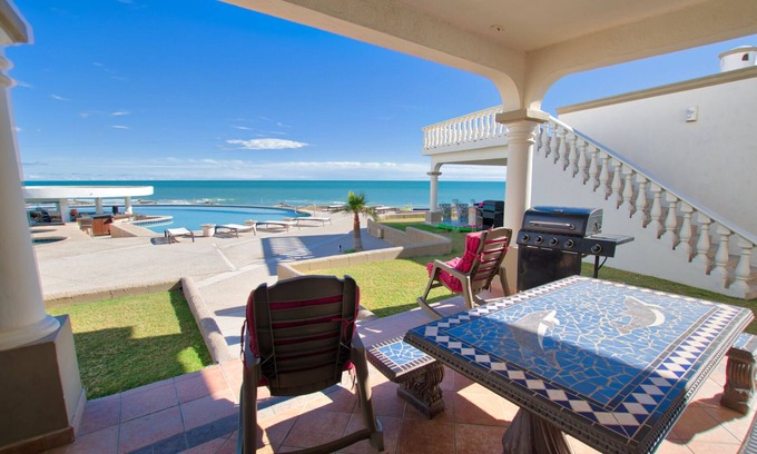 Sandy Beach House | Luxury 4 bed Beachfront Oceanview Home Water Slide Las Palmas Resort Sandy Beach