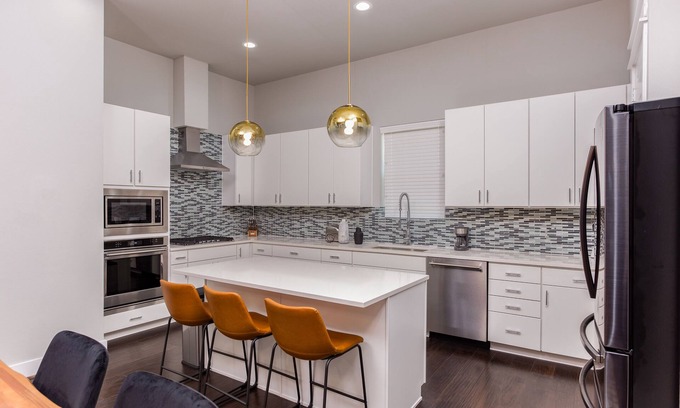 Astrodome House | Luxury 4-Story Scandinavian Townhouse with Rooftop