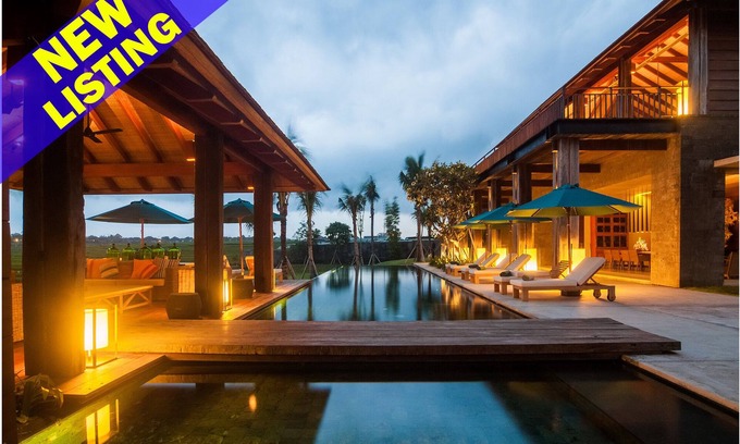 Cemagi Villa | Luxury 5BR Villa Ocean & Rice Field View!