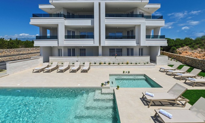 Zrce Apartment | Luxury Apartments Lux for 12 with Pool n