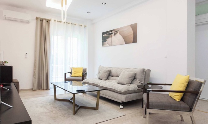 Voula Apartment | Luxury Athens Riviera 1 Bd Retreat next to Beach