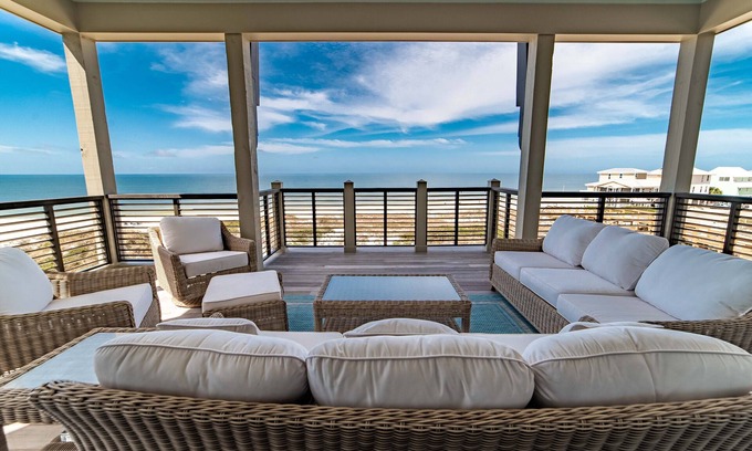 Cape San Blas House | Luxury beach-front home, gourmet kitchen, private pool, gated community, gear