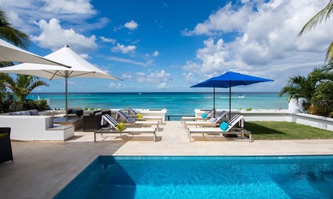 Fitts Village Villa | Luxury beachfront 5 bedroom villa