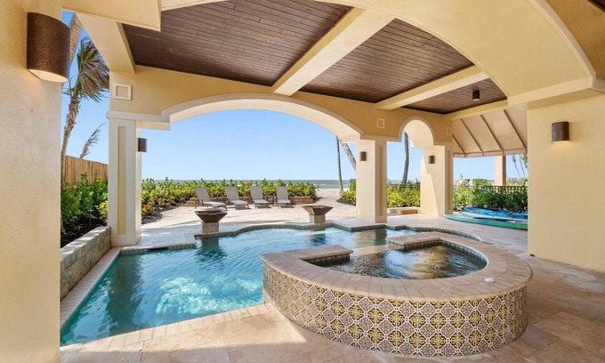 Bonita Springs House | Luxury Beachfront Vacation Getaway on Bonita Beach | Sleeps 12