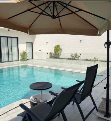 Riyadh Ski Chalet | Luxury Escape W Damms chalet Private Pool